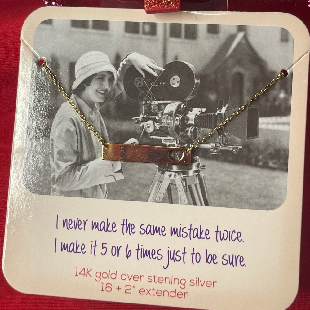 14K Gold over Sterling Silver Necklace(side heart)